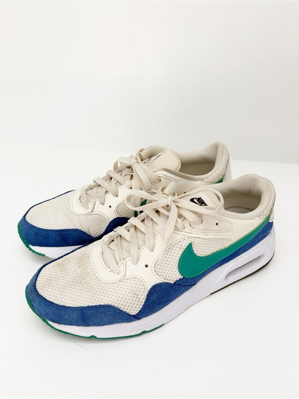 Nike Air Max SC Shoes Women 11 Sail/Game Royal/Neptune
Green
CW4554-109
